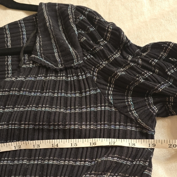 Free People Black Plaid Blouse - Picture 10 of 15
